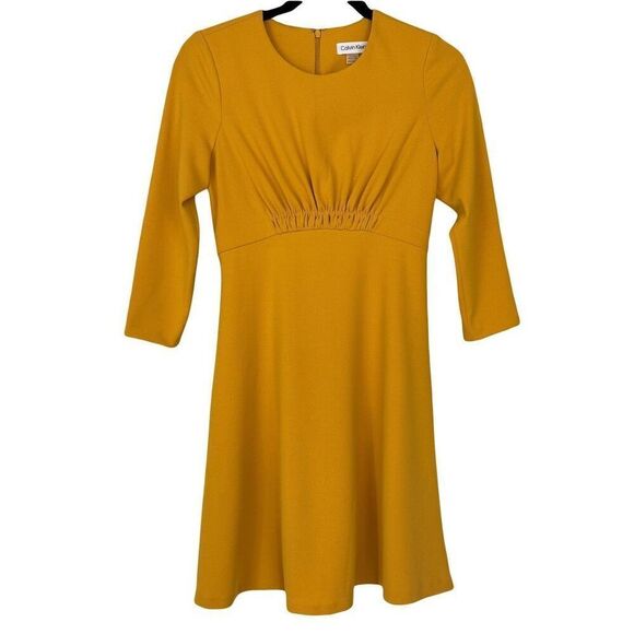 Calvin Klein Fit & Flare Dress - Size 4P - Picture 1 of 8